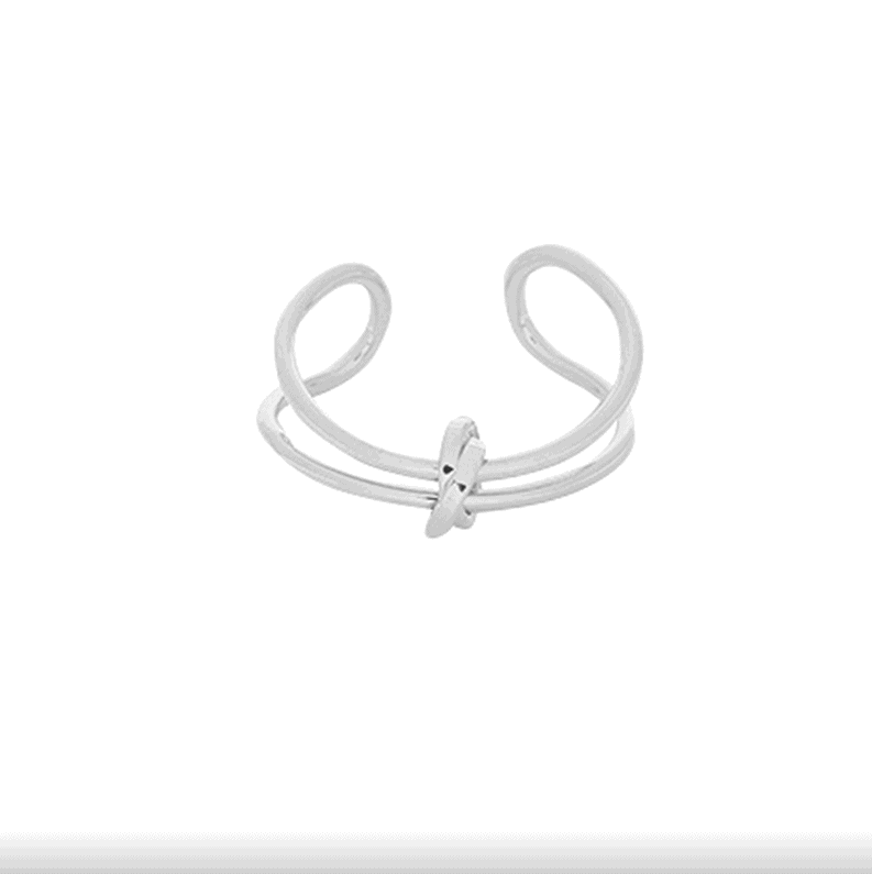 zilveren verstelbare ring