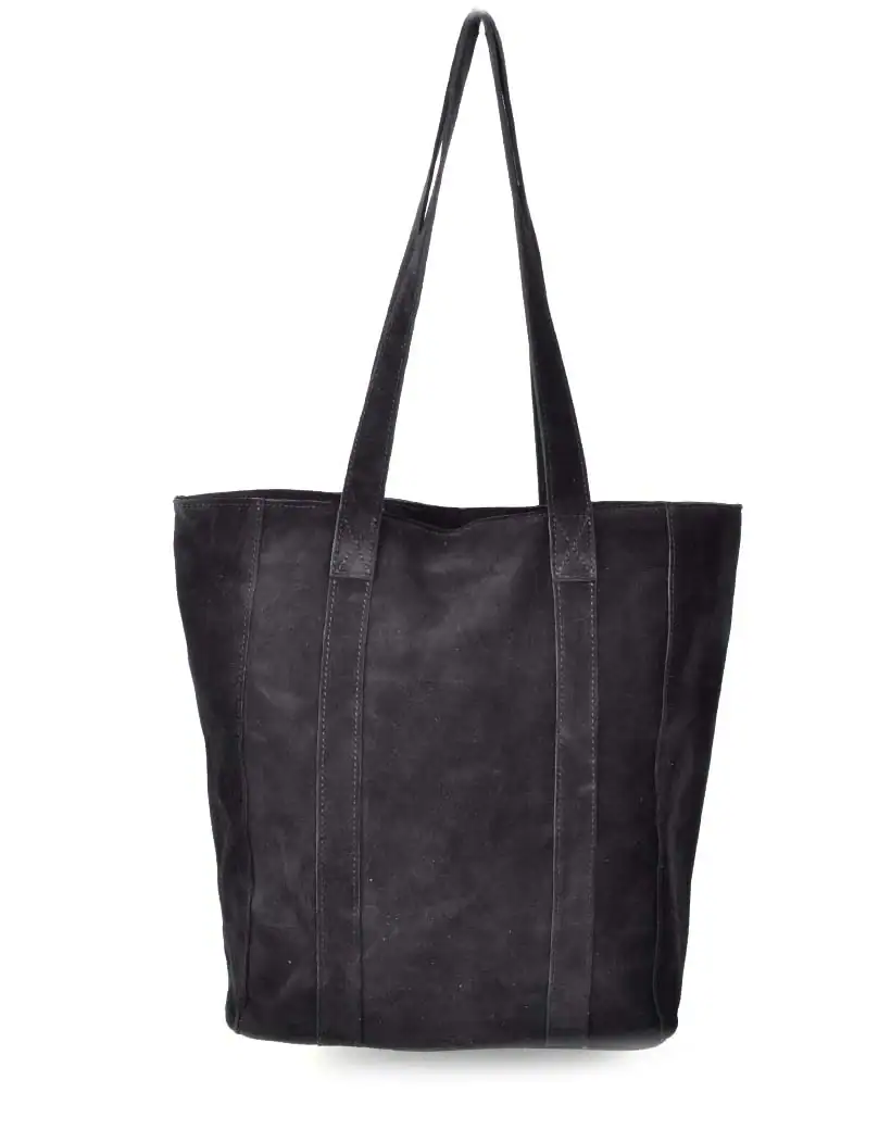 Suede shopper zwart by guiliano