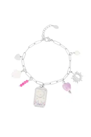 Bedelarmband Tiny Moon Zilver