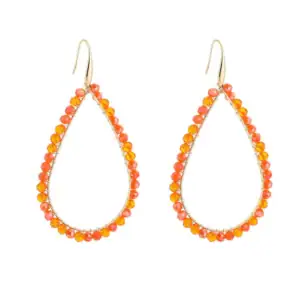 Oorbellen Small Beads Oranje