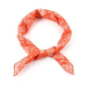 Sjaaltje Paisley Patroon Oranje geknoopt