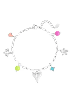 Charm Bracelet Color Splash Zilver