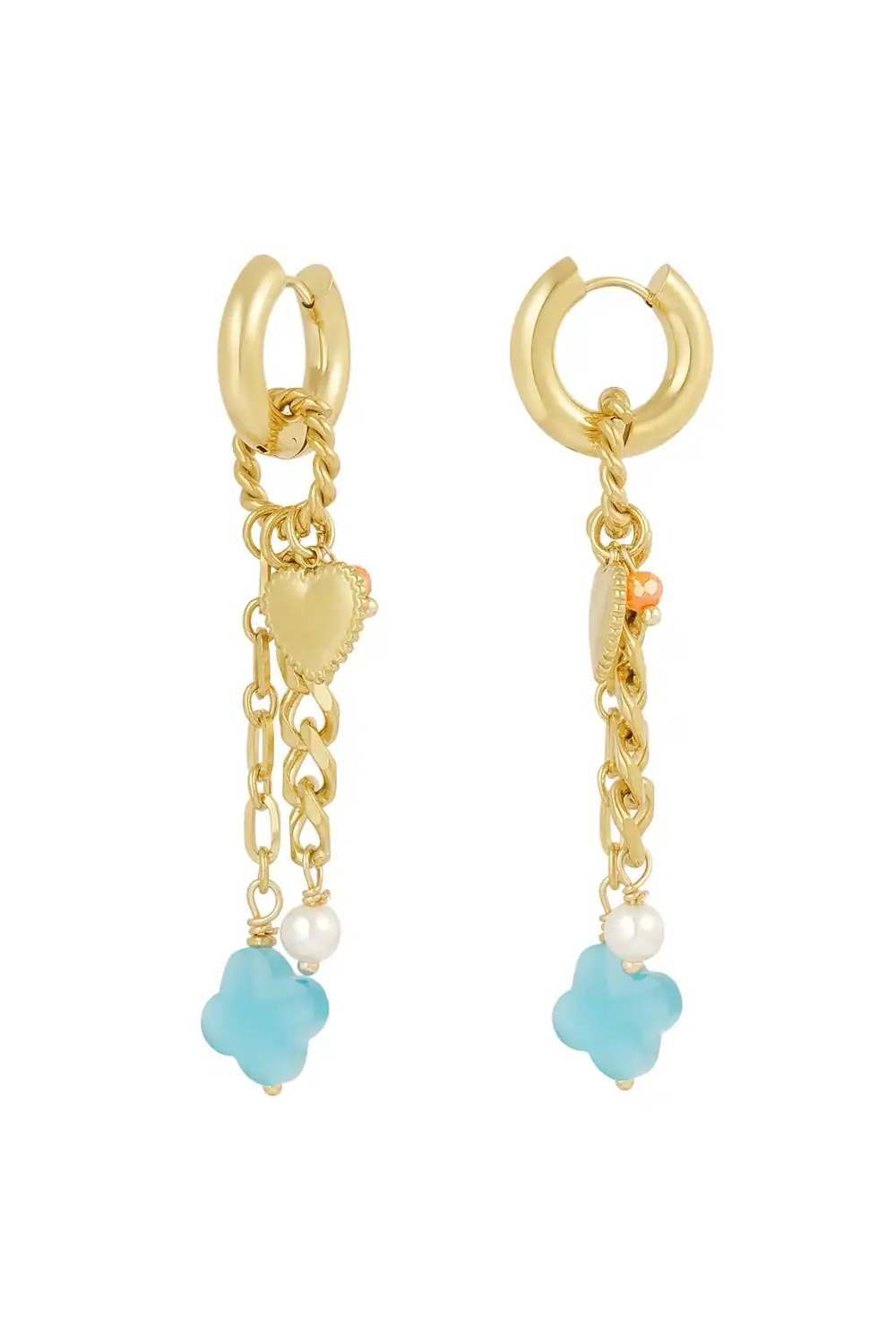 Bedel Earrings Blue Clover - Afbeelding 2