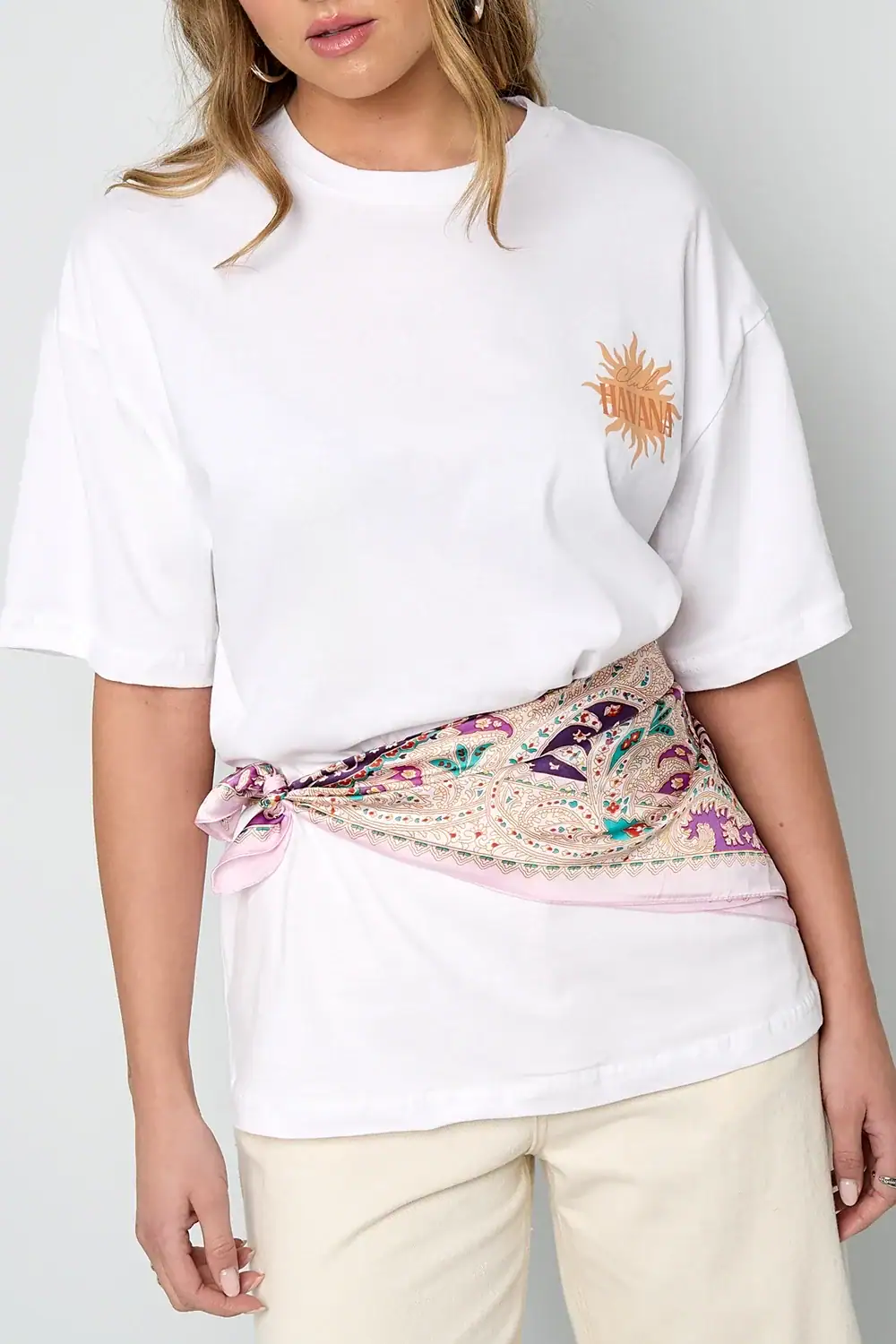Summer Scarf Bohemian Flower Print - Afbeelding 4
