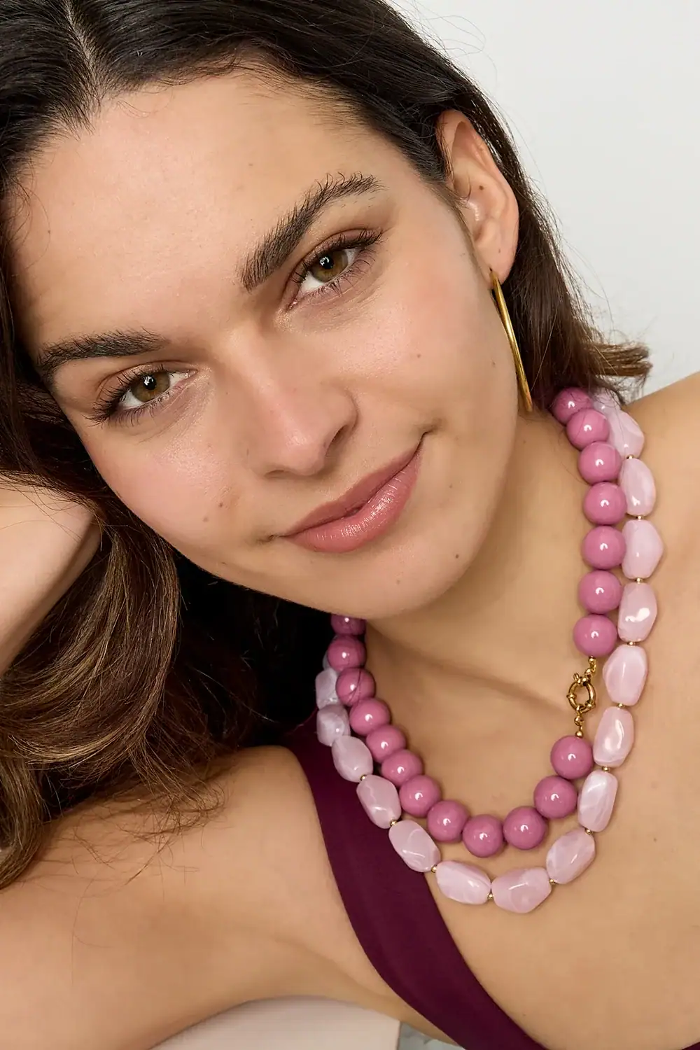 Trendy Ketting Met Organische Kralen - Afbeelding 6