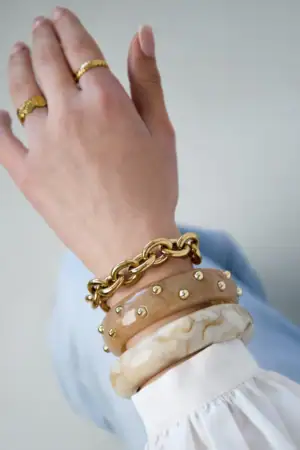 Chunky Schakelarmband om pols
