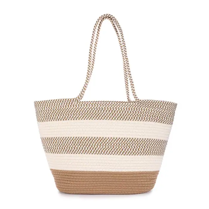 Luxe Strandtas Beige-Bruin