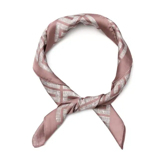 Sjaaltje G Print Pink geknoopt