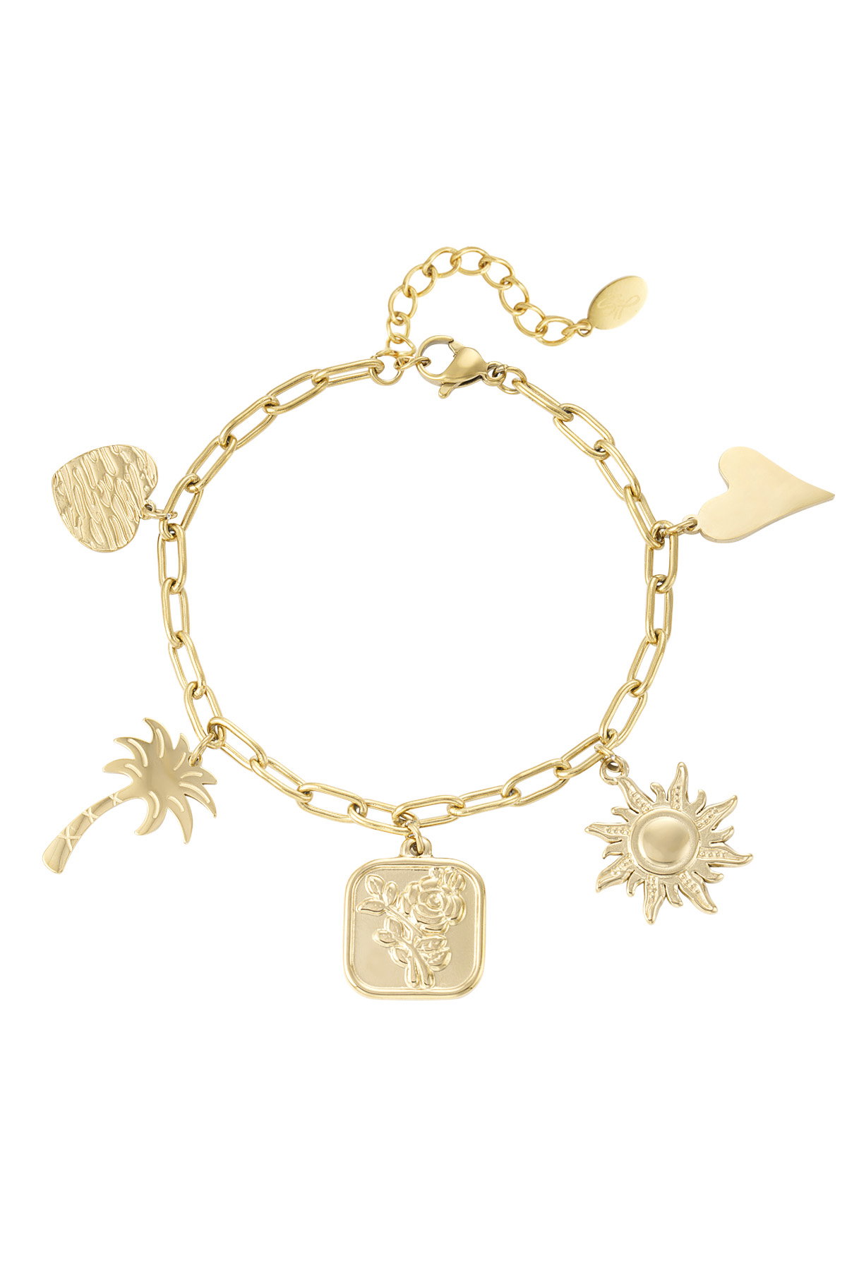 Bedelarmband Retro Summer Goud - Afbeelding 2