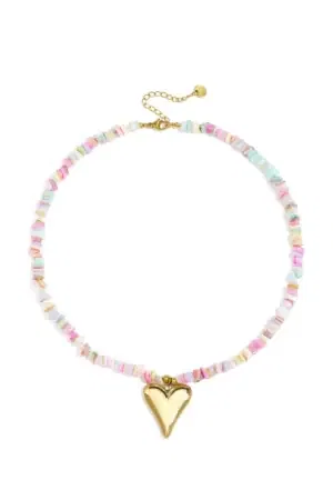 Holiday Kralenketting Met Hart Hanger