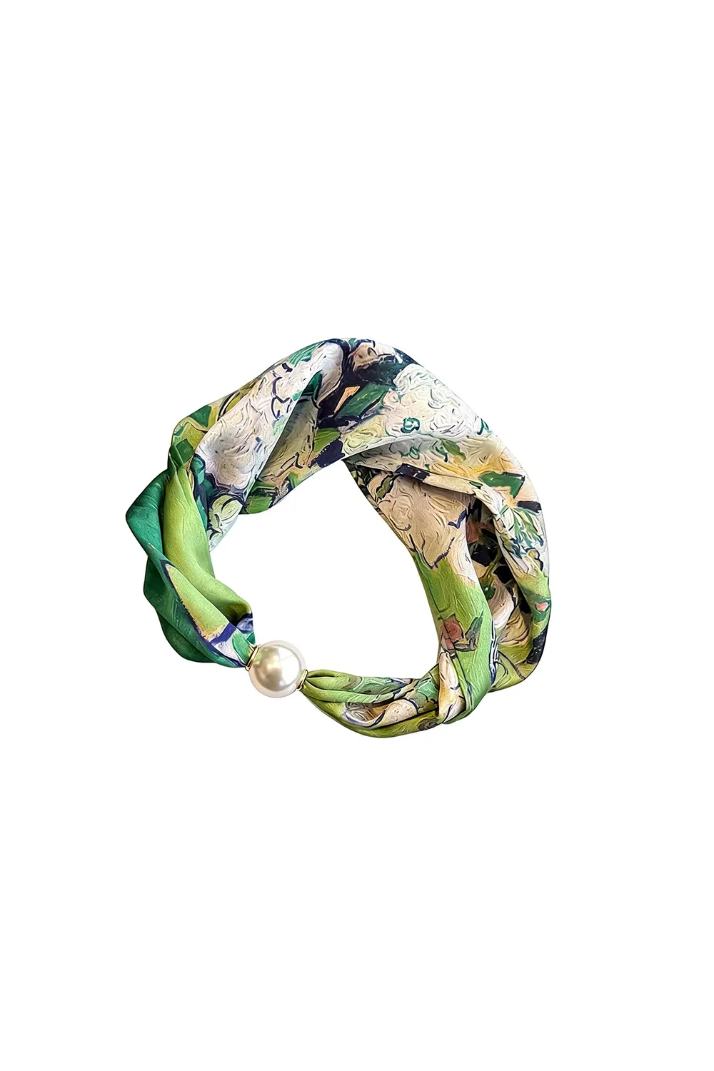 Trendy Sjaaltje Met Magneetsluiting Summer Groen