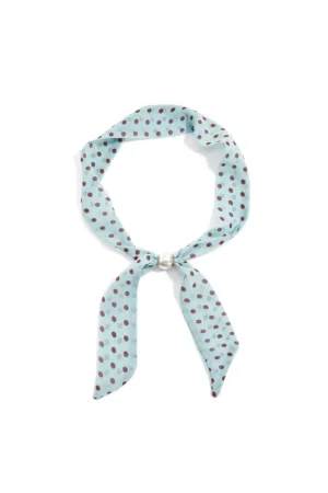 Trendy Sjaaltje Met Patroon En Magneetsluiting blauw