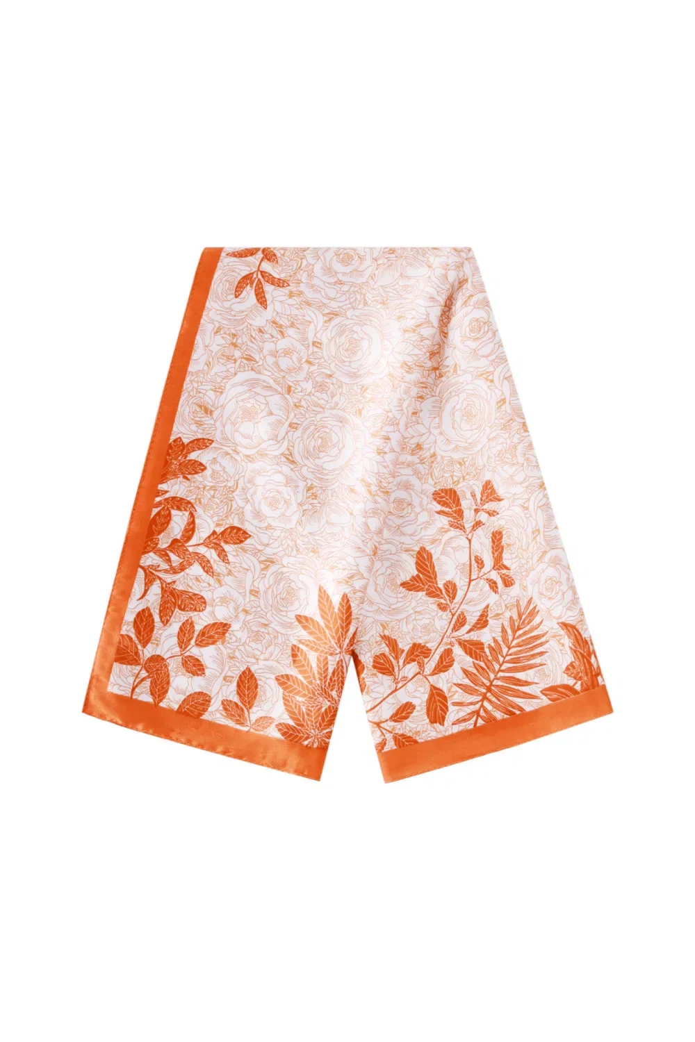 Summer Scarf Orange Flowers