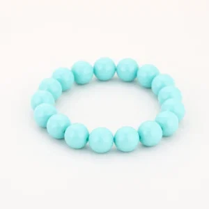 Kralenarmband Mat Turquoise
