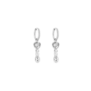Oorbellen Met Hartjes Zirkonia zilver
