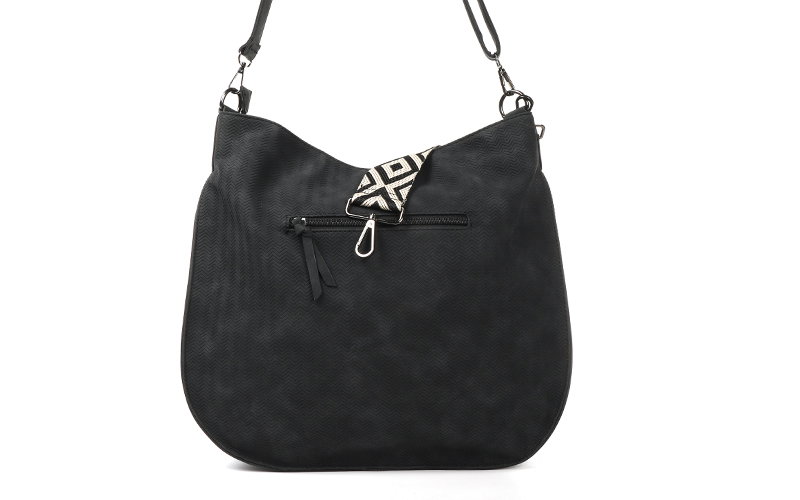 Zwarte Lissabon Schoudertas / Shopper van I'm Dutch - Afbeelding 4