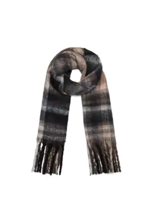 Wintersjaal Happy Print – Bruin