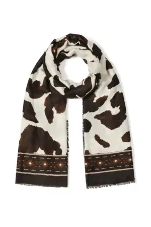 Sjaal Trendy Koeienprint geknoopt