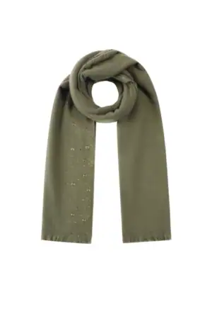 Wintersjaal Met Studs Groen