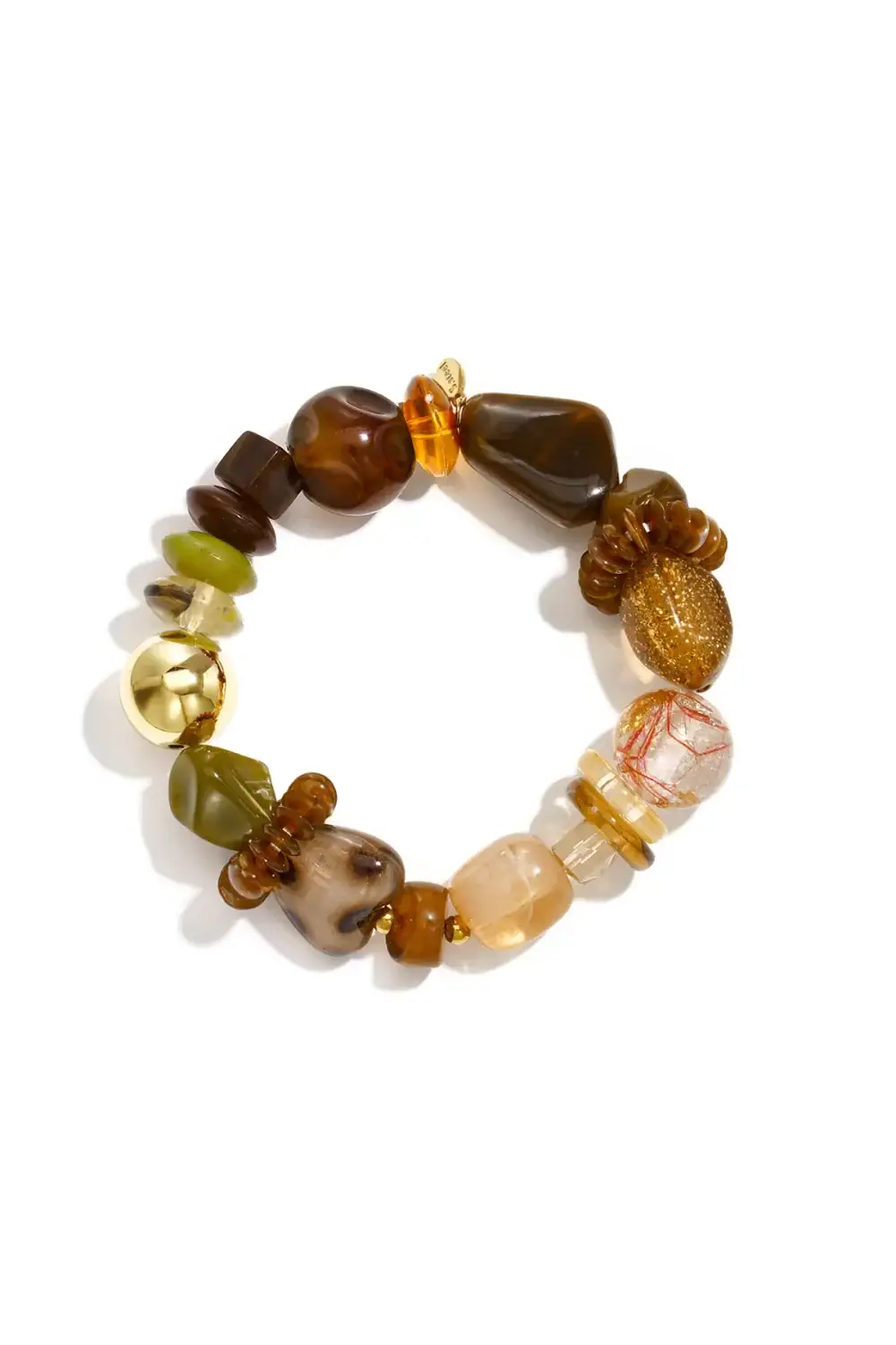 Acryl Kralenarmbanden met Onregelmatige Vorm Bruin