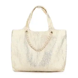 Strandtas/Luxe Shopper Metallic Beige