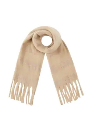 Festive Day Winter Sjaal – Khaki geknoopt