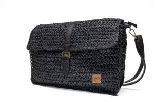 Gevlochten Damestas Crossbody Veluwe – Zwart