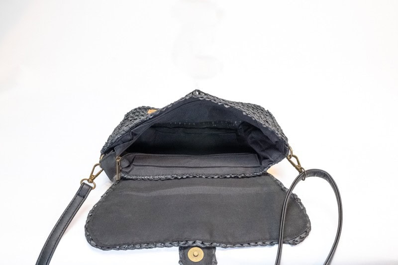 Gevlochten Damestas Crossbody Veluwe Zwart - Afbeelding 2
