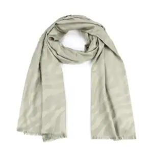 Sjaal Met Zebraprint Glitterdraad Groen