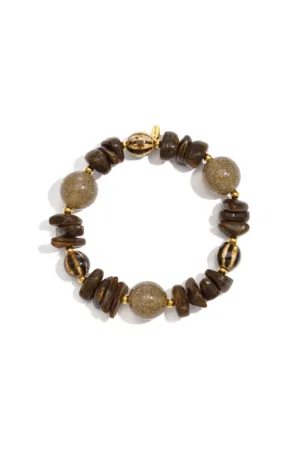 Acrylic Beaded Bracelets Irregular Shape bruin