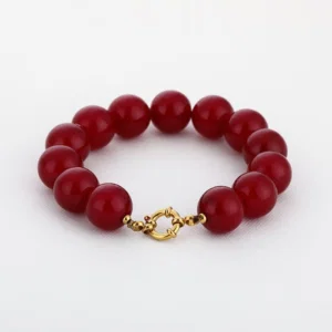 Kralenarmband Met Slot Bordeaux