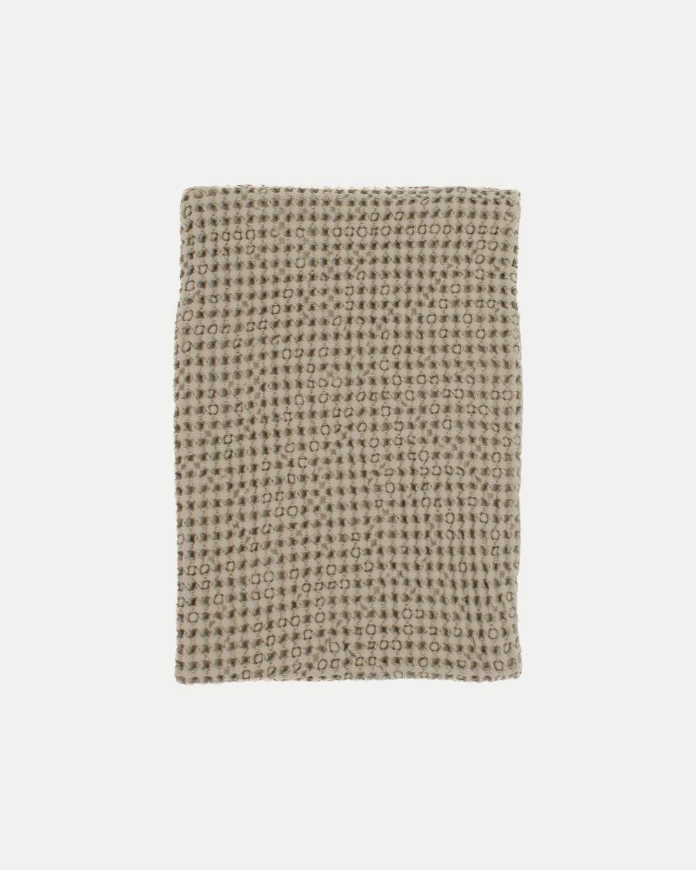 ledikantdeken, wiegdeken, structured, wafel, groen, beige