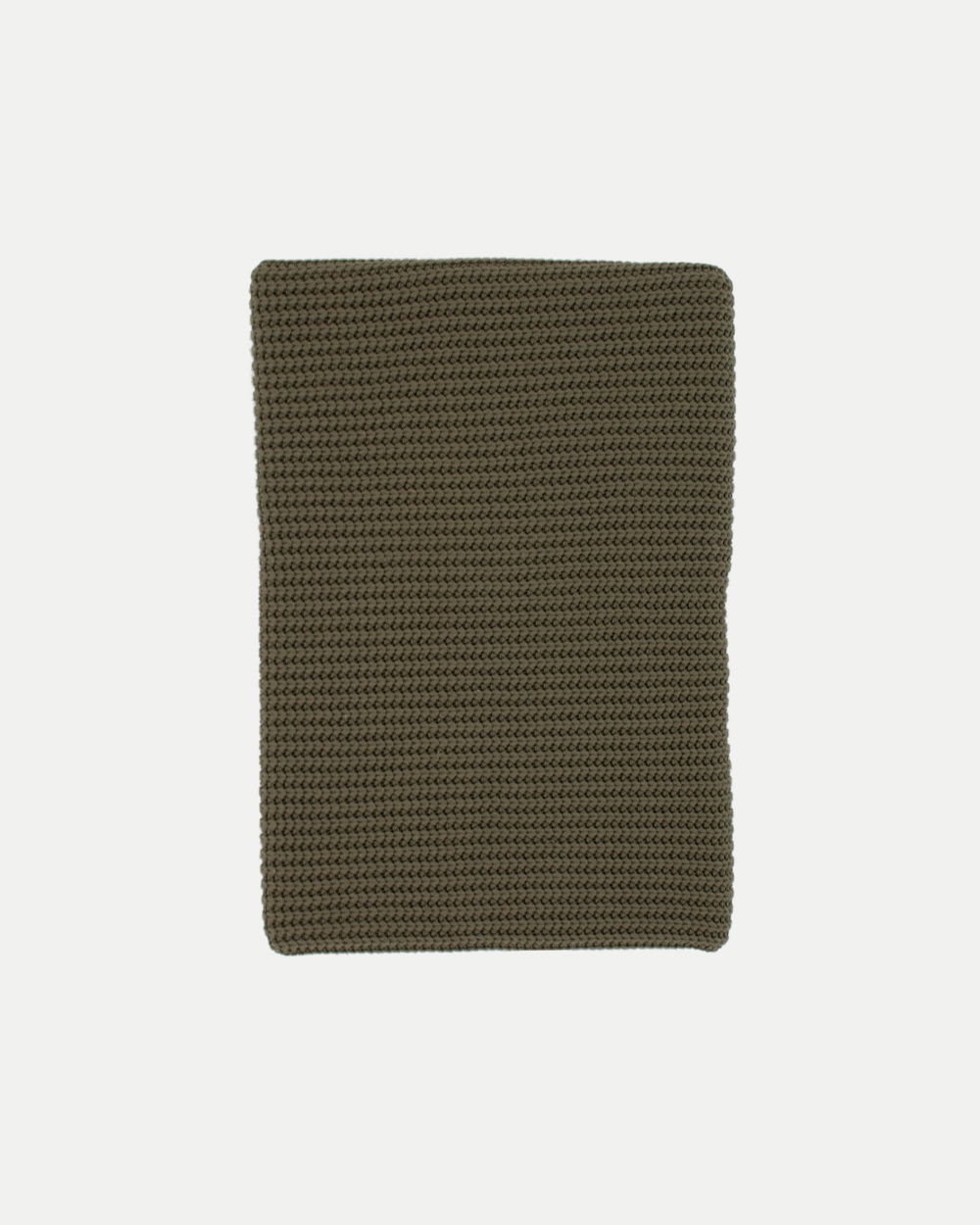wiegdeken, ledikantdeken, knitted, gebreid, groen, olive