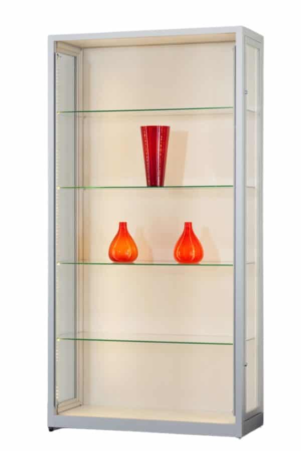 Stofdichte Vitrine Volante 800 met LEDstrips (of zwart)