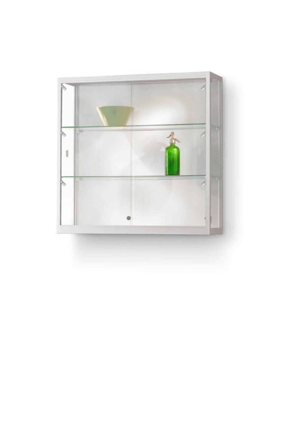 Wandvitrine Galaxie-1000 zilver