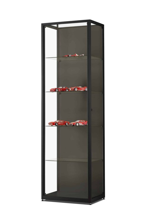 Vitrinekast Galaxie-600 zwart met LED strips