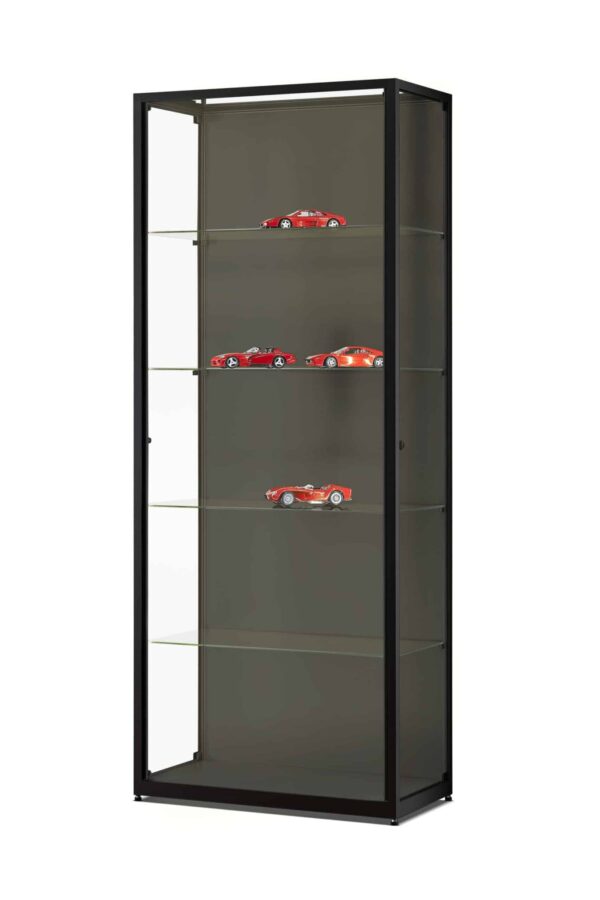 Vitrinekast Galaxie-800 zwart met LED strips