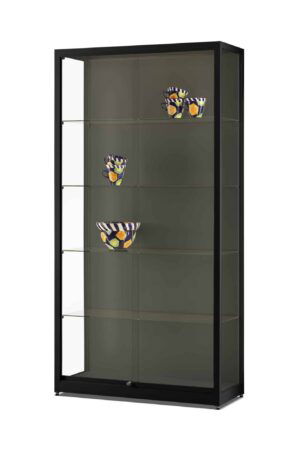 Vitrinekast Galaxie-1000 zwart met LED strips