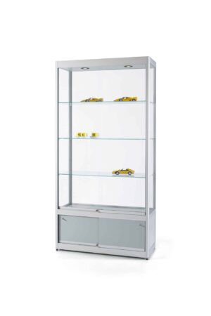 Vitrine Berlina-1000 zilver onderkast