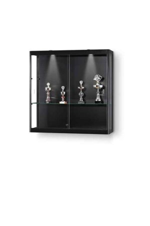 Wand vitrine zwart
