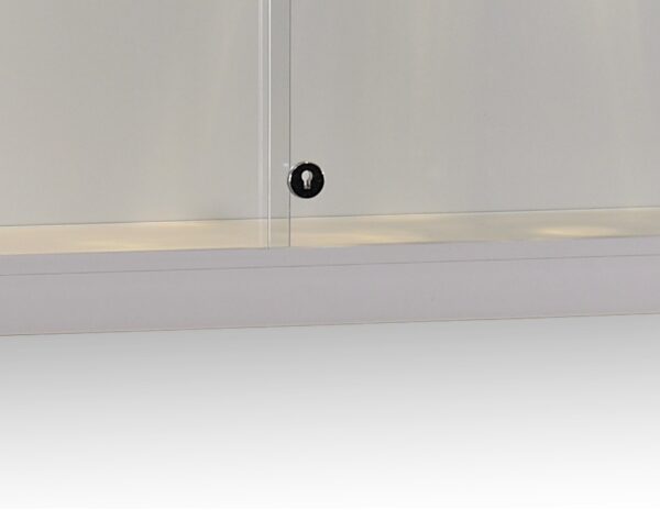 Vitrine Aston-1000 zilver STAAND