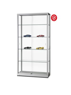 Vitrinekast Aston-1000 zilver B1