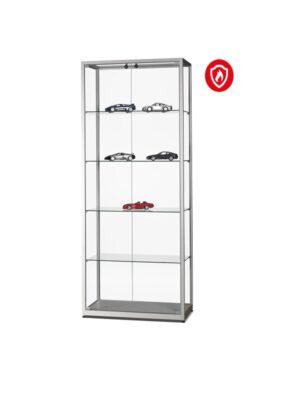 Vitrinekast Aston-800 zilver B1-DrFr