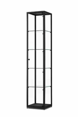 Vitrinekast Galaxie Haaks 400 zwart voor particulieren verzameling miniatuur