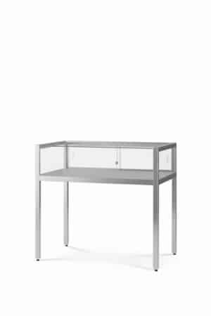 Tafelvitrine Cosmo H1000 zilver