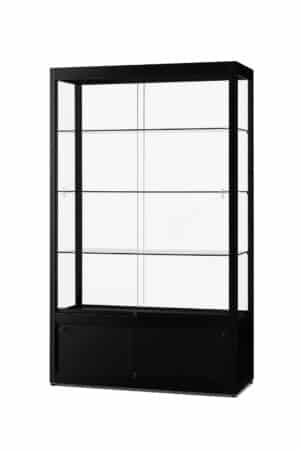 Vitrine Berlina H1200 zwart onderkast