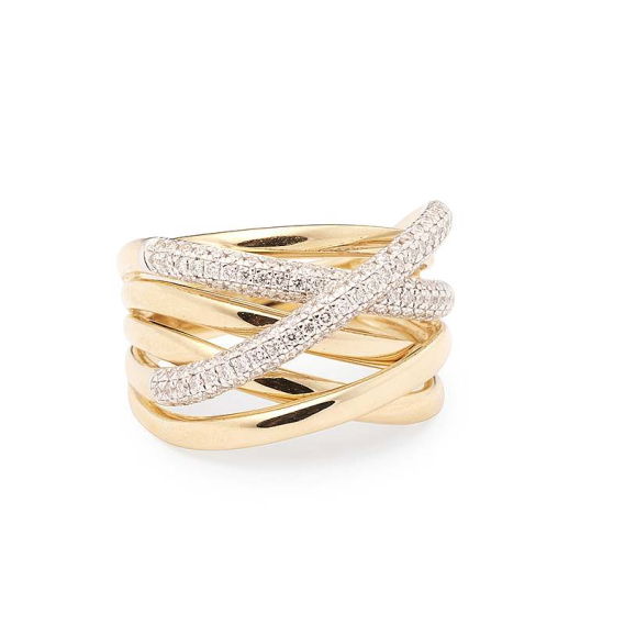 Katinka Berretty - Diamond Xpression ring geelgoud
