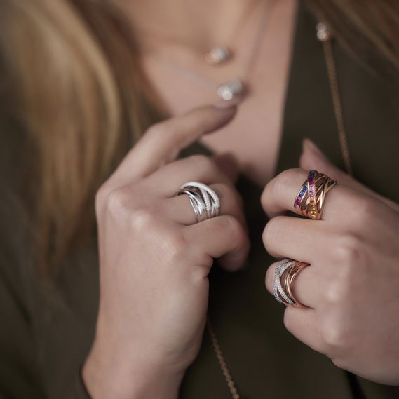 Rainbow Xpression Princess ring roségoud - Afbeelding 5
