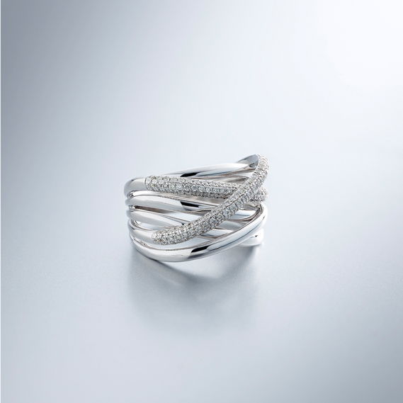 Diamond Xpression ring witgoud - Afbeelding 3