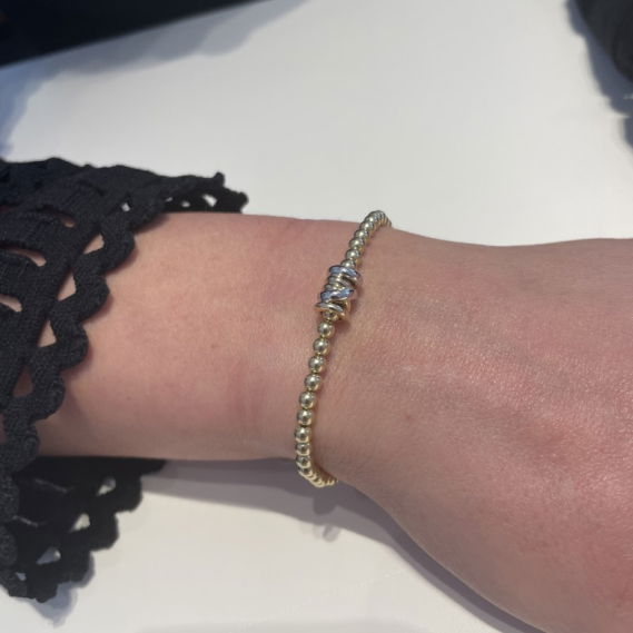 Diamond Xpression armband bolletjes geelgoud - Afbeelding 2